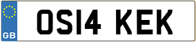 Truck License Plate